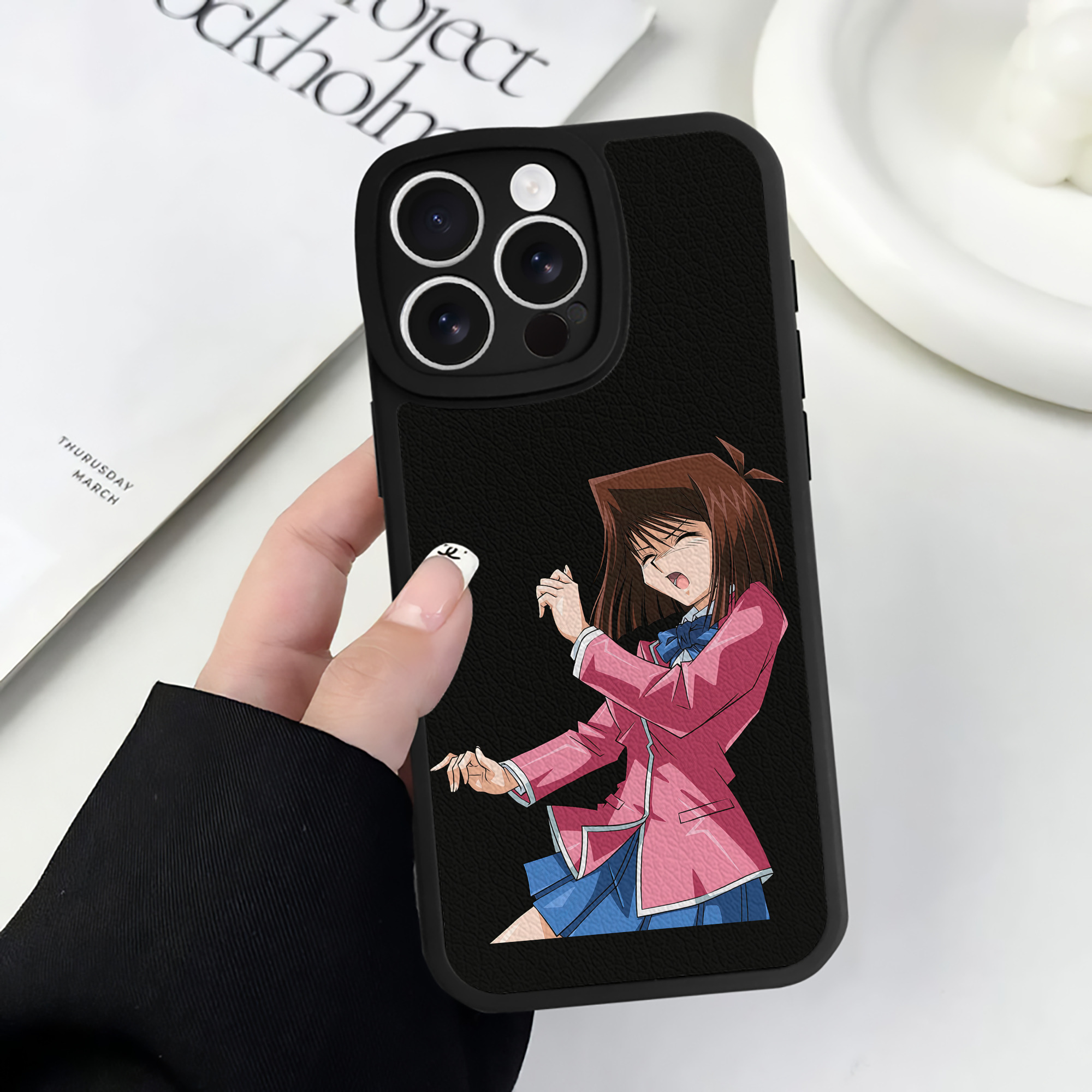 （画像用） 遊☆戯☆王 Yu-Gi-Oh! 【iPhone 16シリーズ対応】シリコンスマホケース（レザー調） 材質：シリコン